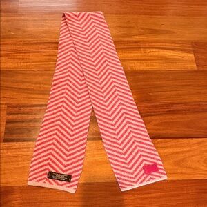 Coach Pink Chevron Scarf